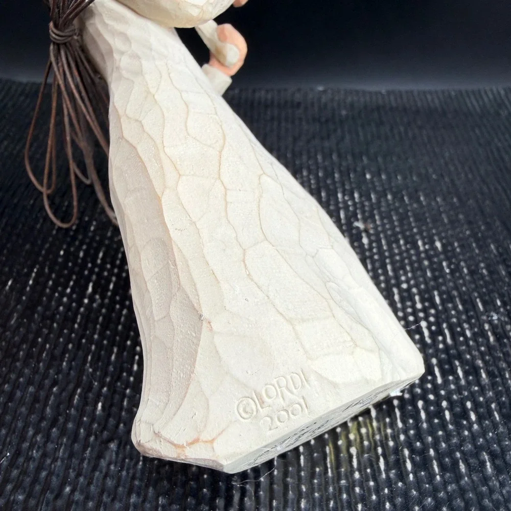 Willow Tree Angel of Warmth Figurine Susan Lordi Demdaco 2001 Candle‎ 5.5 inch